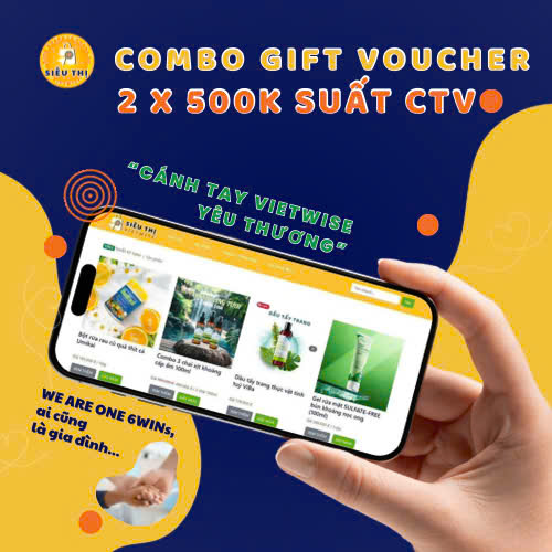 STVW - Combo 2 gift voucher Suất CTV tặng người yếu thế