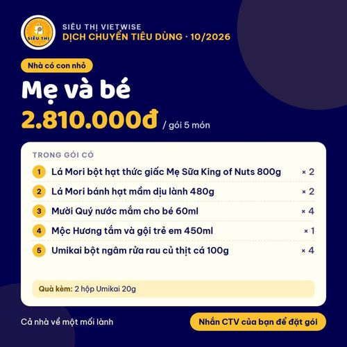 VIETWISE - Combo Mẹ và bé (gói 5 món)